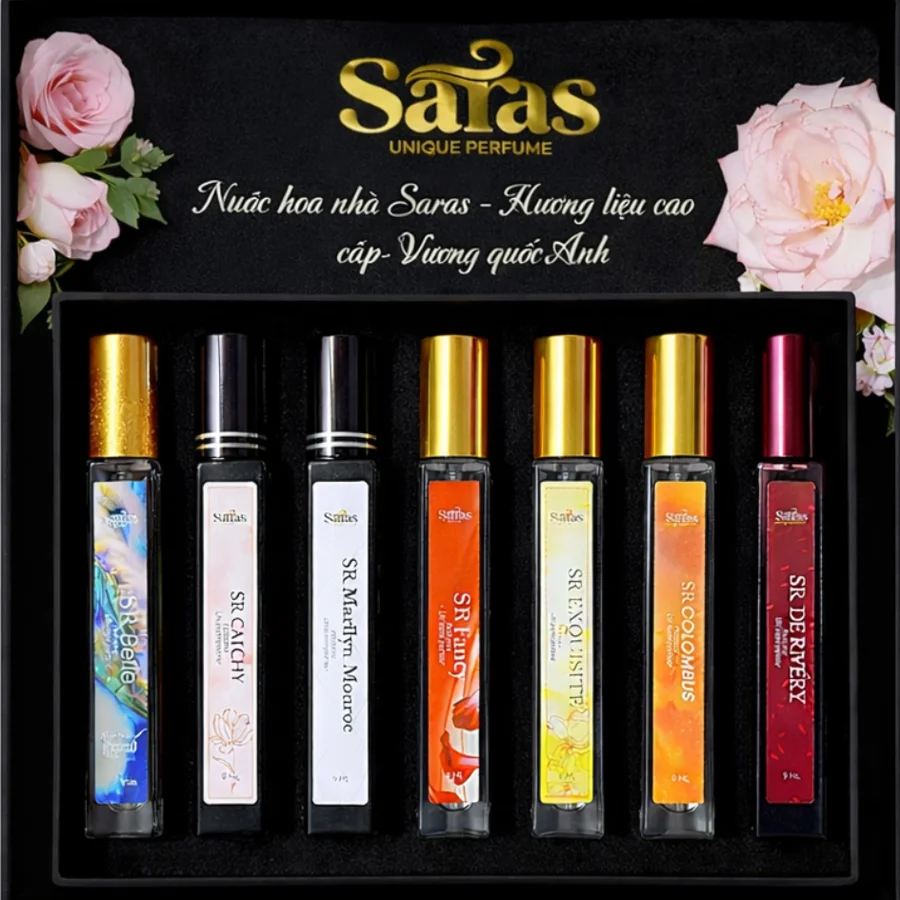 Các dòng nước hoa Saras Beauty — hình ảnh sản phẩm tham khảo
